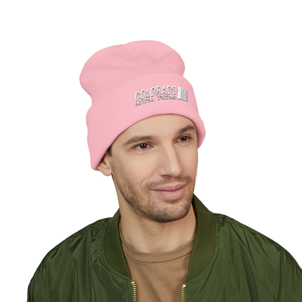 Embroidered Cuffed Beanie | Colorado National Speedway