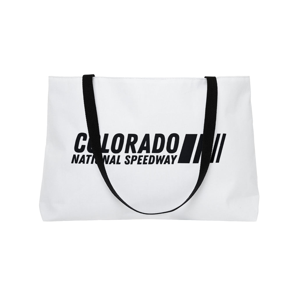White Tote Bag | Colorado National Speedway