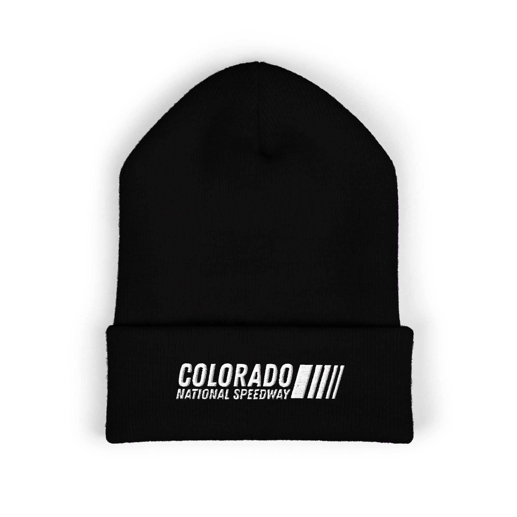 Embroidered Cuffed Beanie | Colorado National Speedway