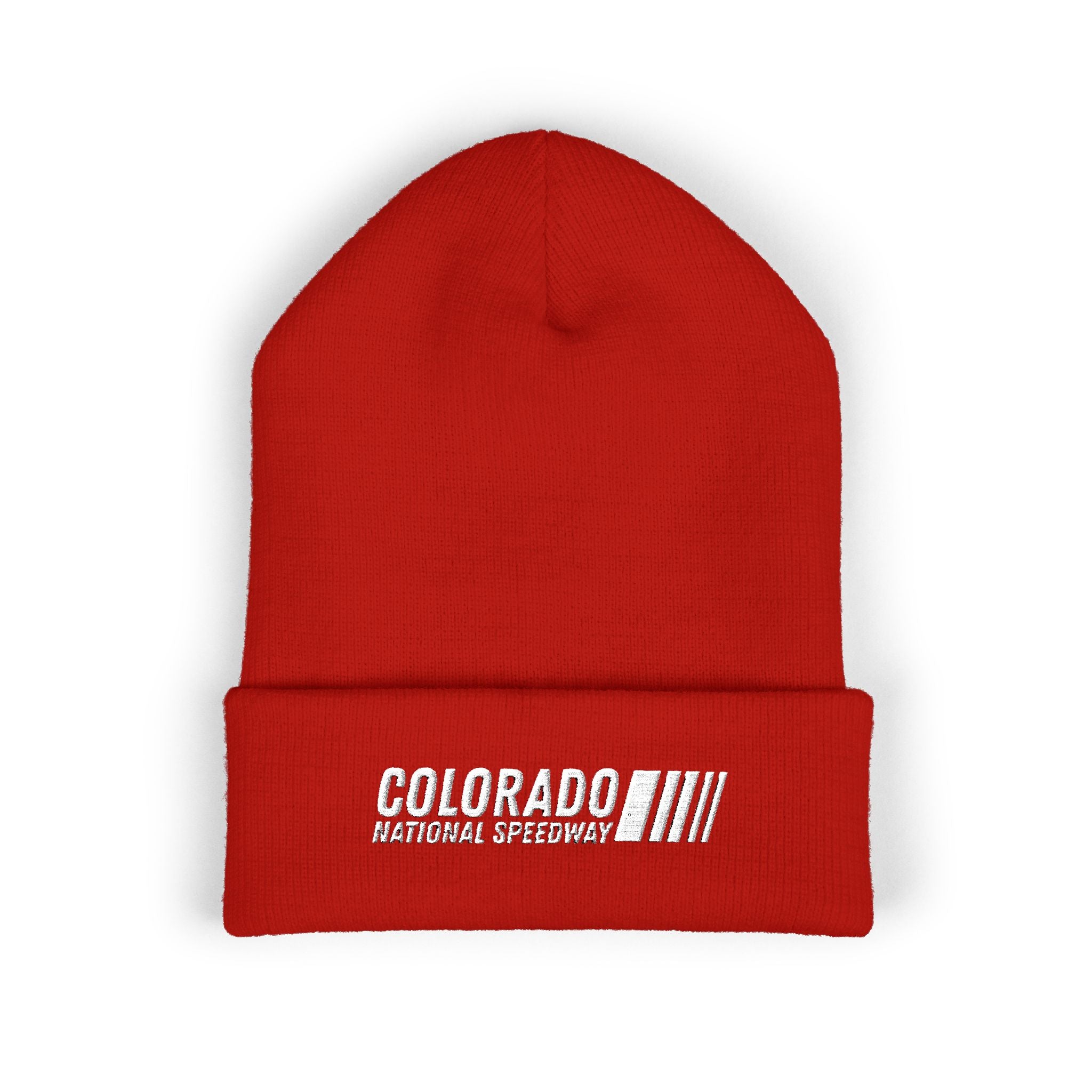 Embroidered Cuffed Beanie | Colorado National Speedway