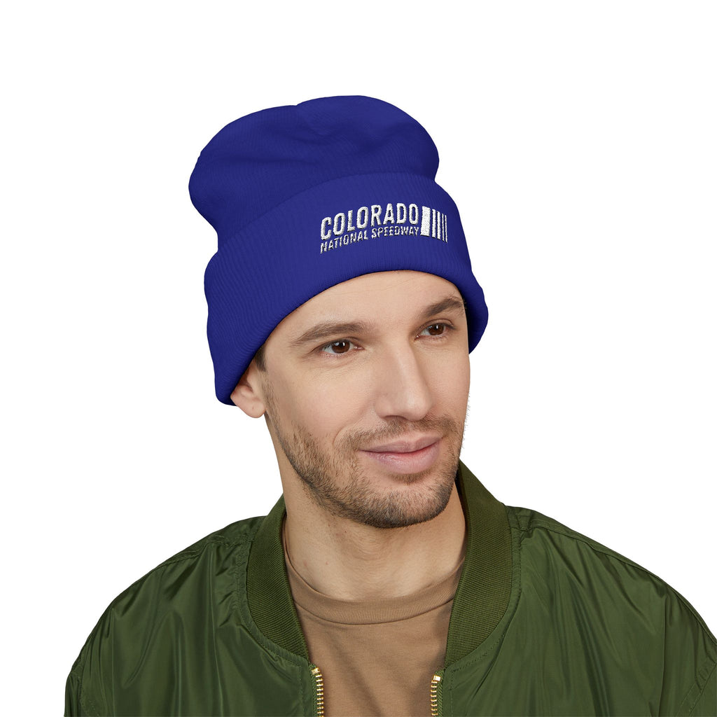 Embroidered Cuffed Beanie | Colorado National Speedway