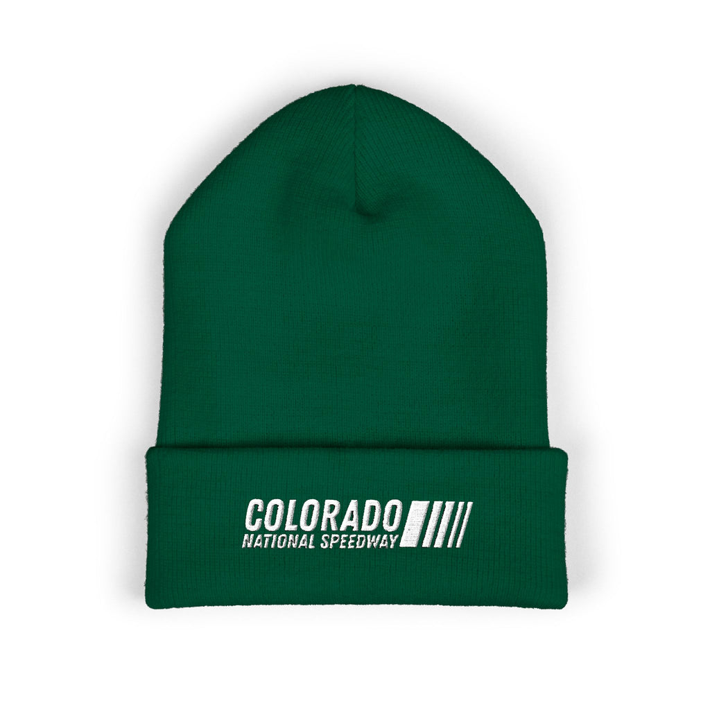Embroidered Cuffed Beanie | Colorado National Speedway