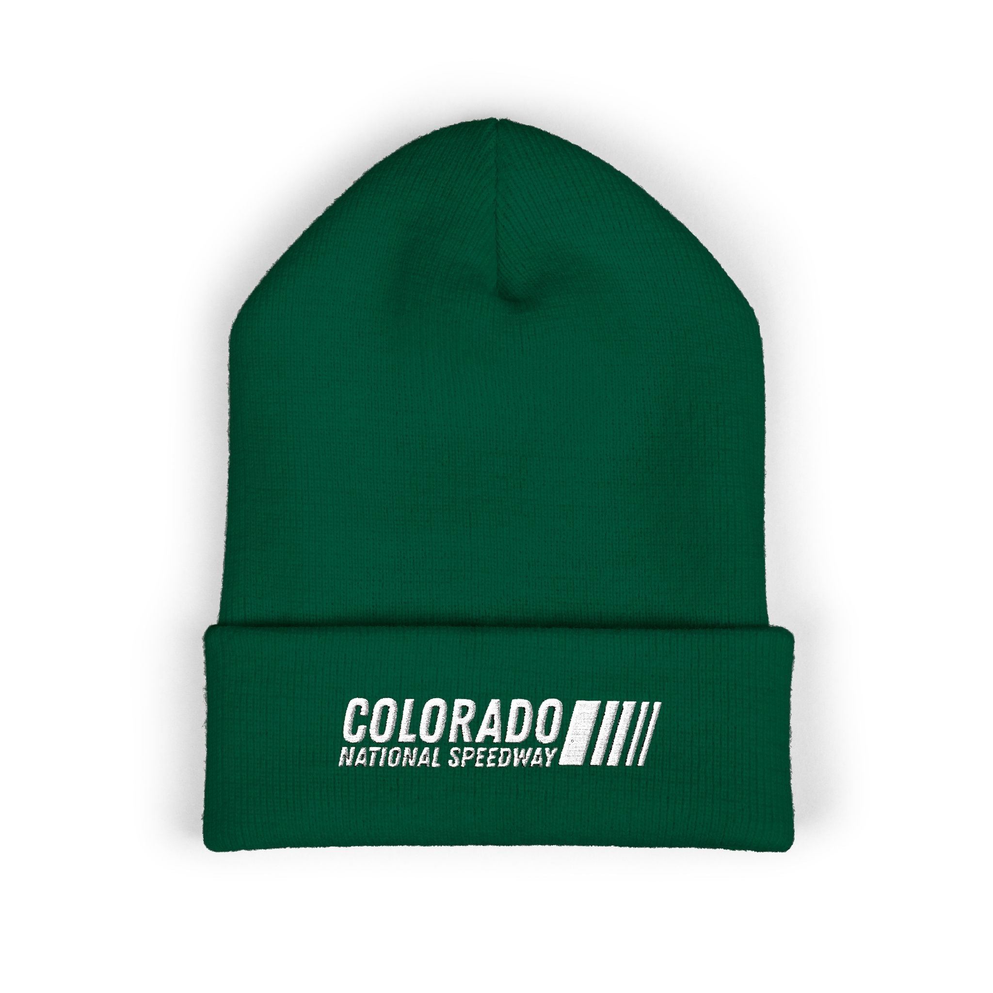 Embroidered Cuffed Beanie | Colorado National Speedway