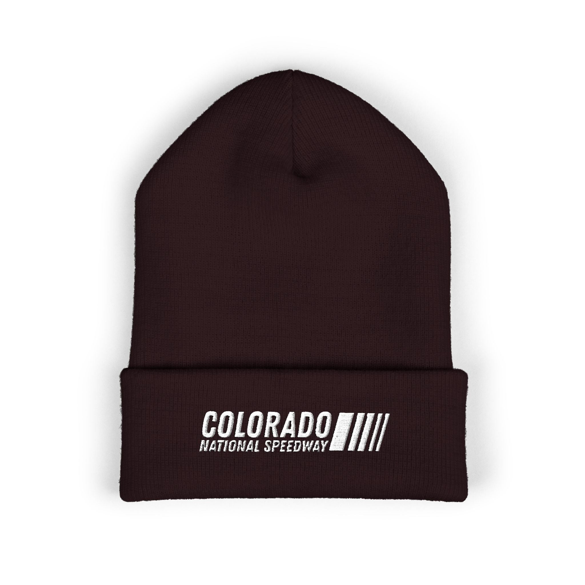 Embroidered Cuffed Beanie | Colorado National Speedway