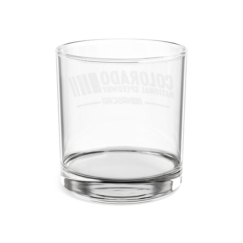 10 oz Engraved Rocks Glass | Colorado National Speedway