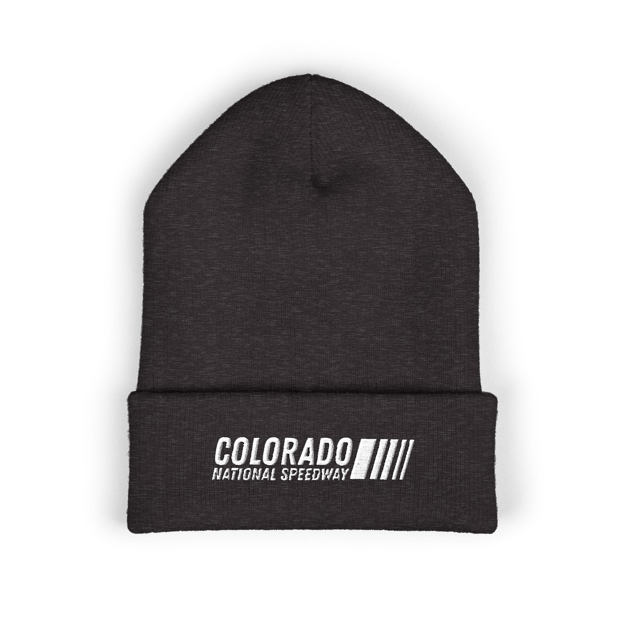 Embroidered Cuffed Beanie | Colorado National Speedway