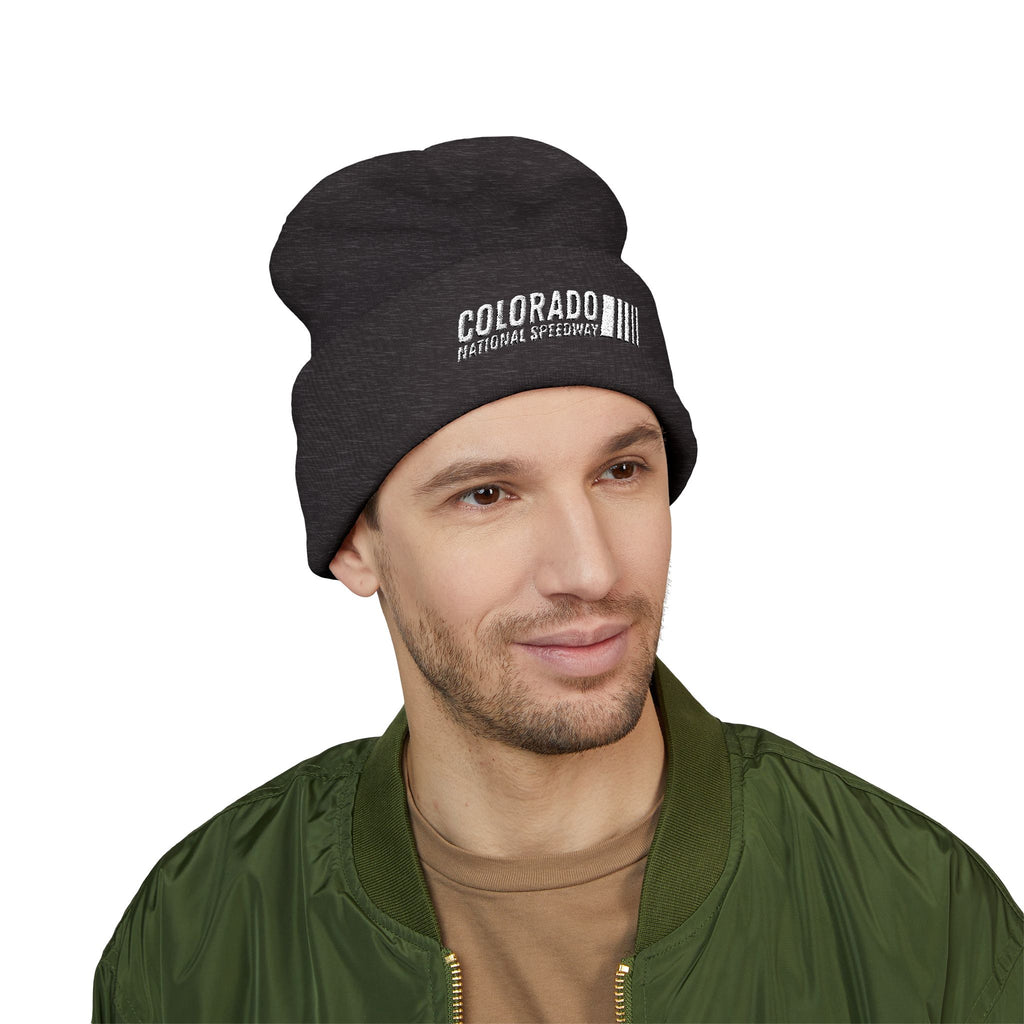 Embroidered Cuffed Beanie | Colorado National Speedway
