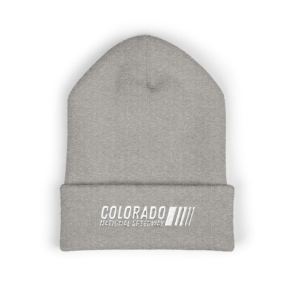 Embroidered Cuffed Beanie | Colorado National Speedway