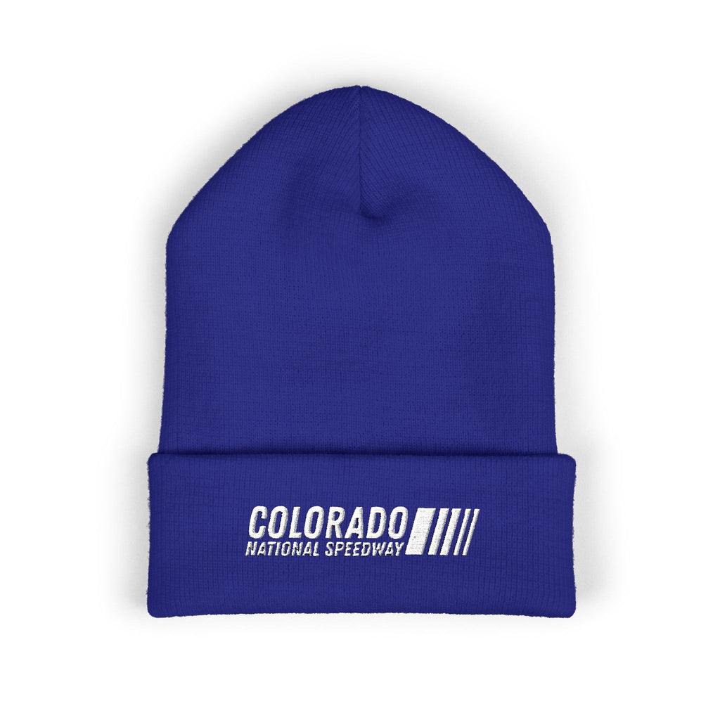 Embroidered Cuffed Beanie | Colorado National Speedway