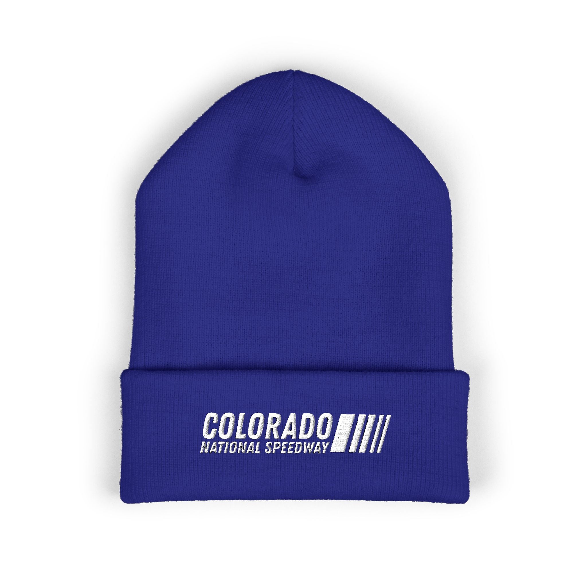 Embroidered Cuffed Beanie | Colorado National Speedway