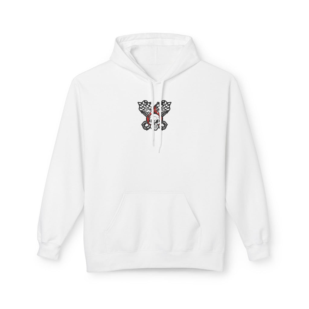 Racing Pistons and Skull Hoodie Unisex | Colorado National Speedway