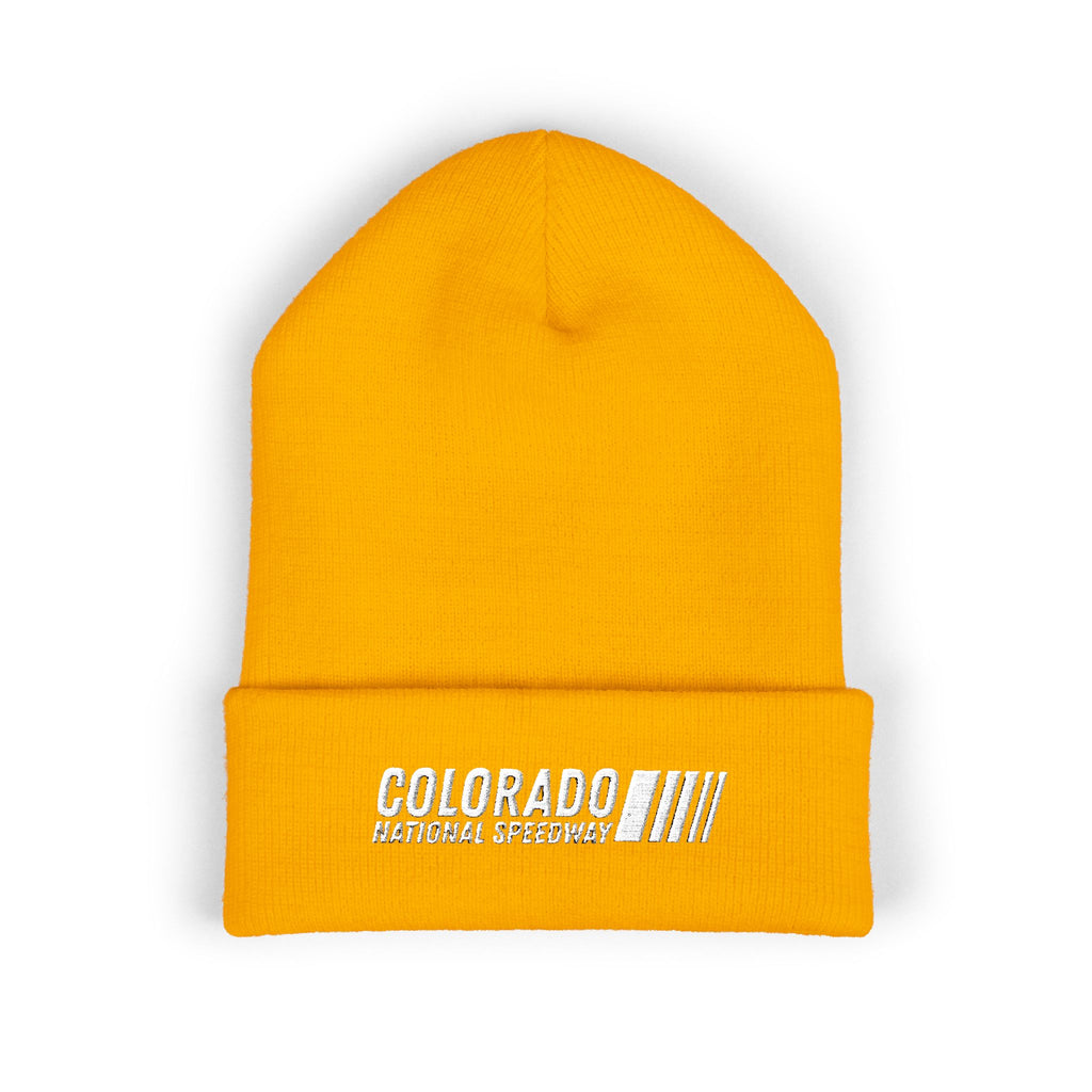 Embroidered Cuffed Beanie | Colorado National Speedway