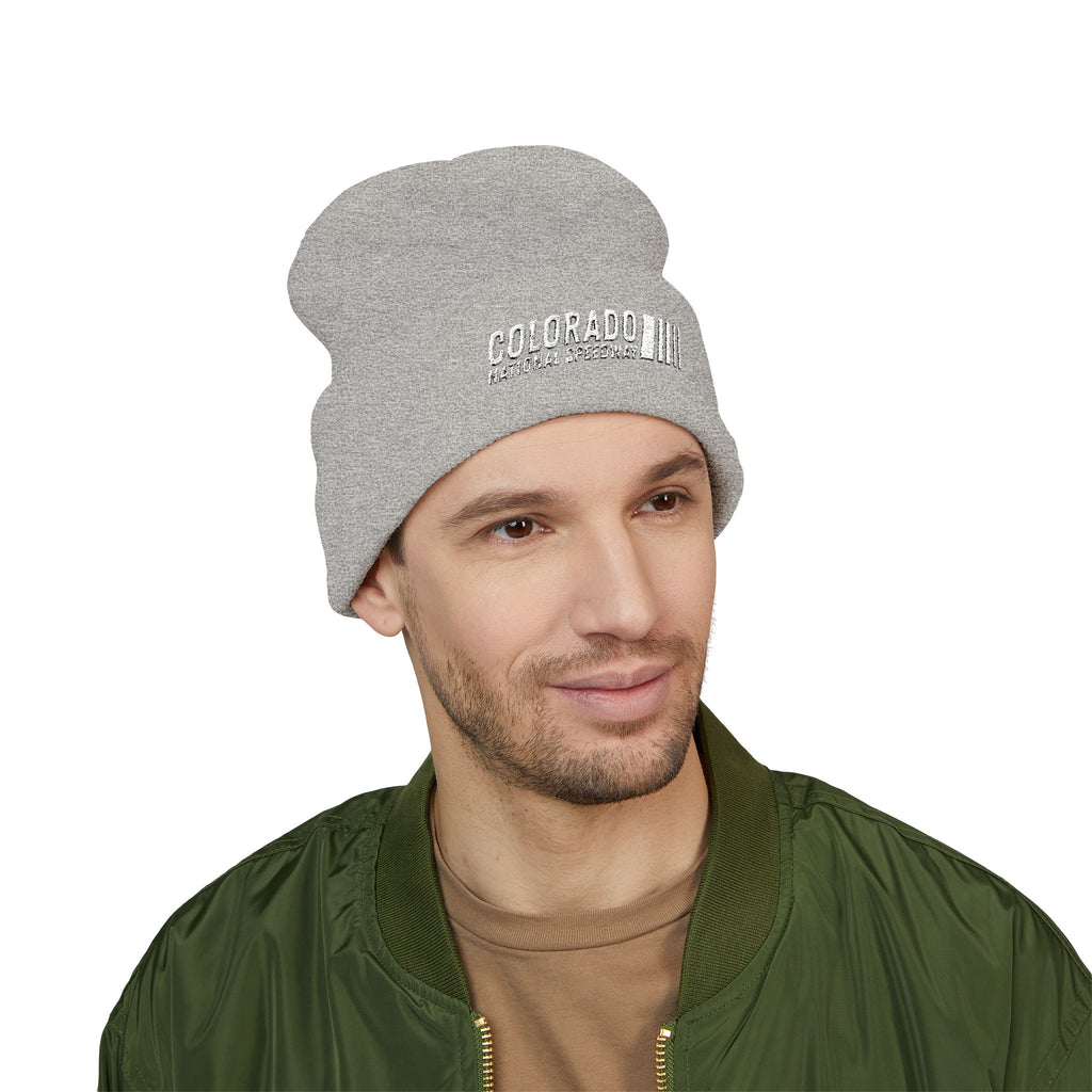 Embroidered Cuffed Beanie | Colorado National Speedway
