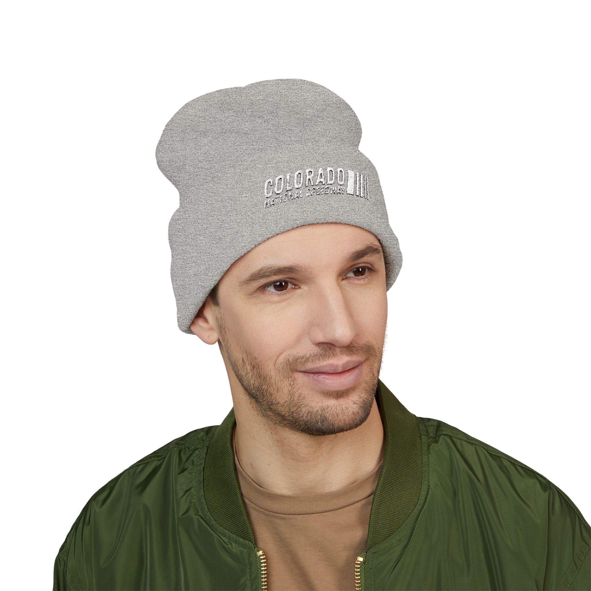 Embroidered Cuffed Beanie | Colorado National Speedway