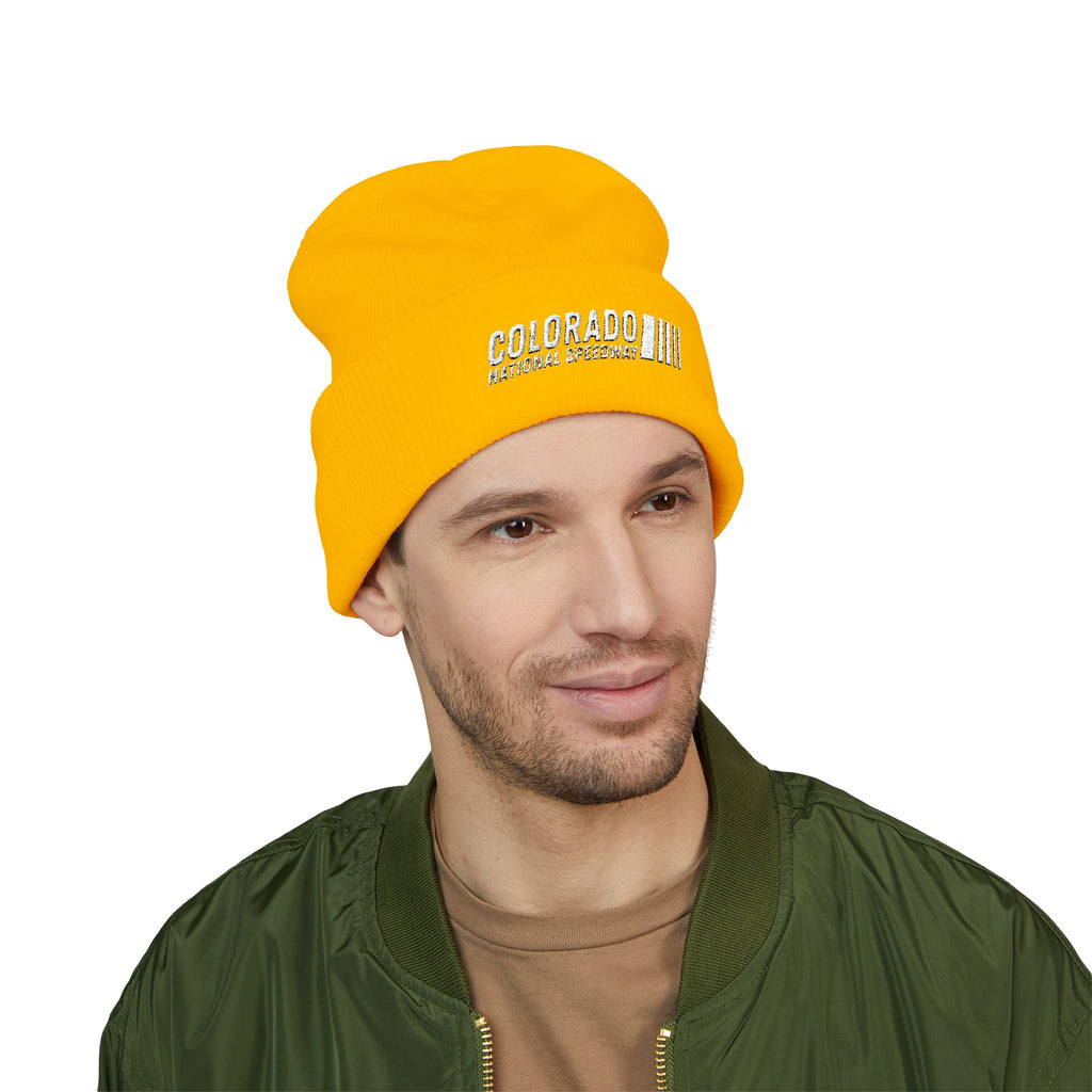 Embroidered Cuffed Beanie | Colorado National Speedway