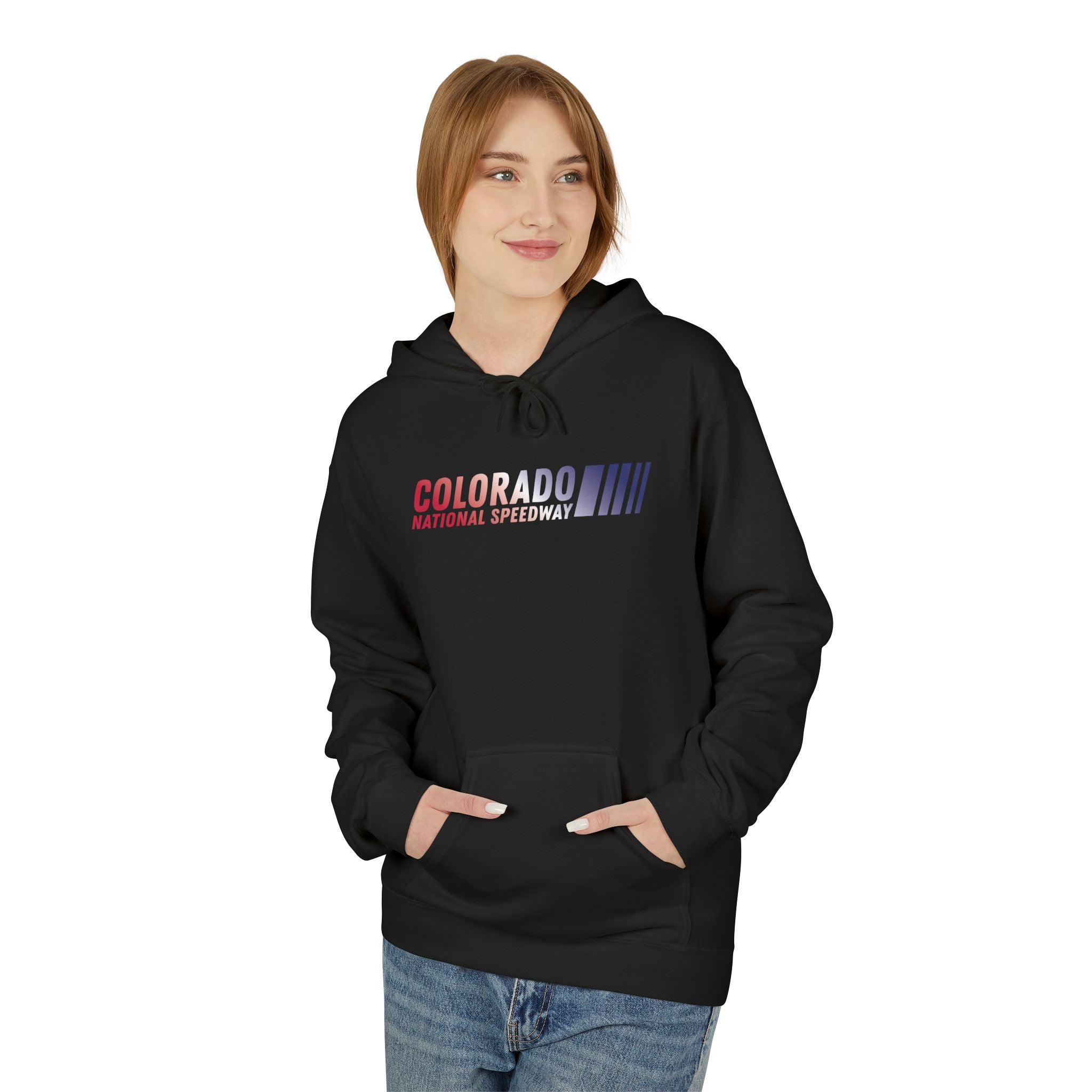 Red, White, Blue Edition Hoodie Unisex | Colorado National Speedway