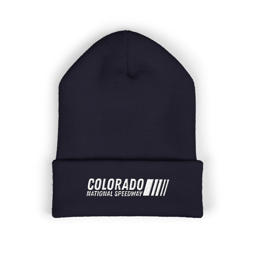 Embroidered Cuffed Beanie | Colorado National Speedway