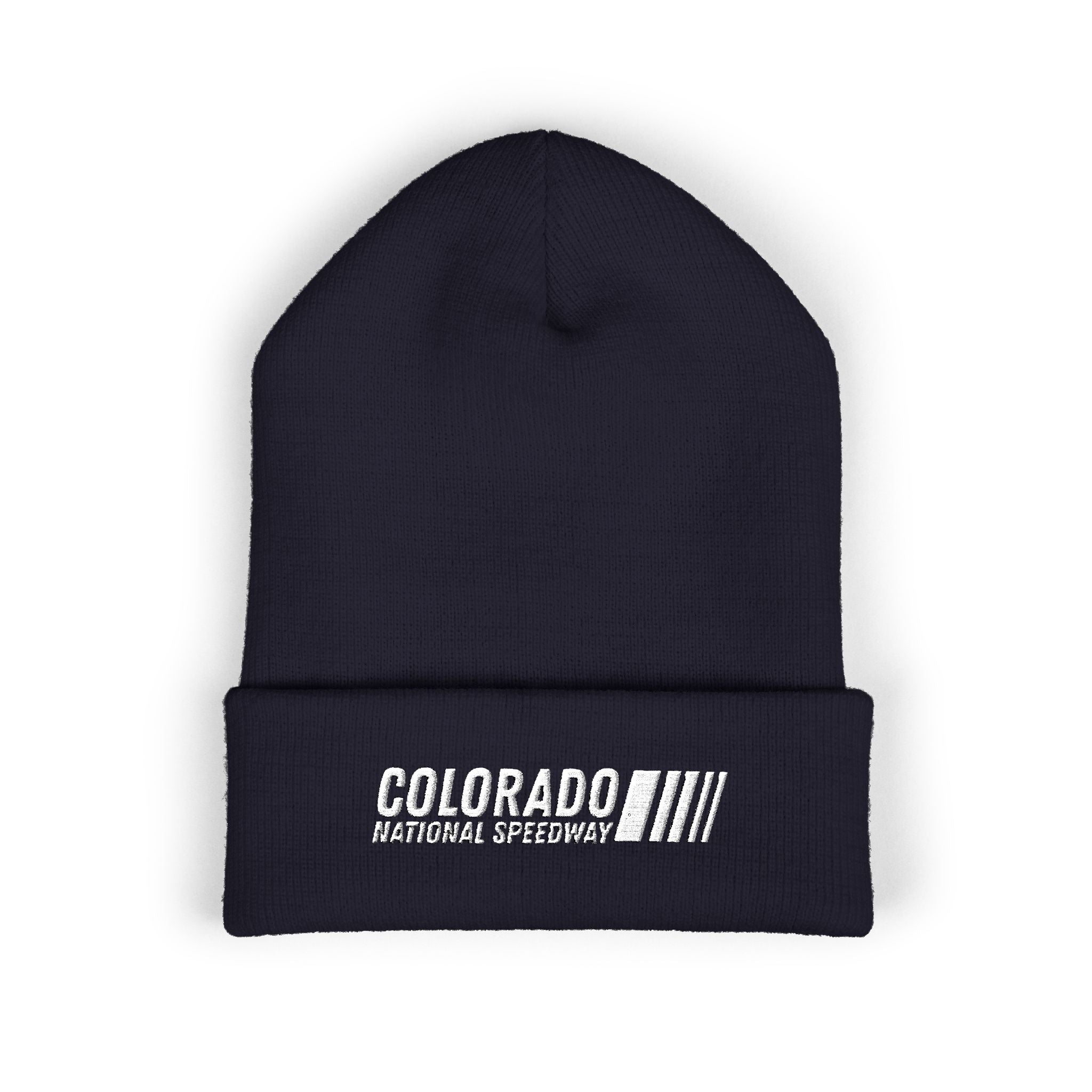 Embroidered Cuffed Beanie | Colorado National Speedway